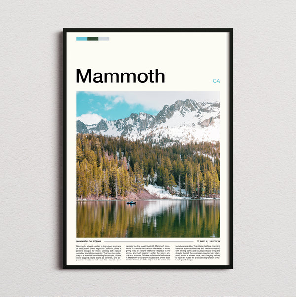 Mammoth - Mountains Reflected In Lake - Travel Print