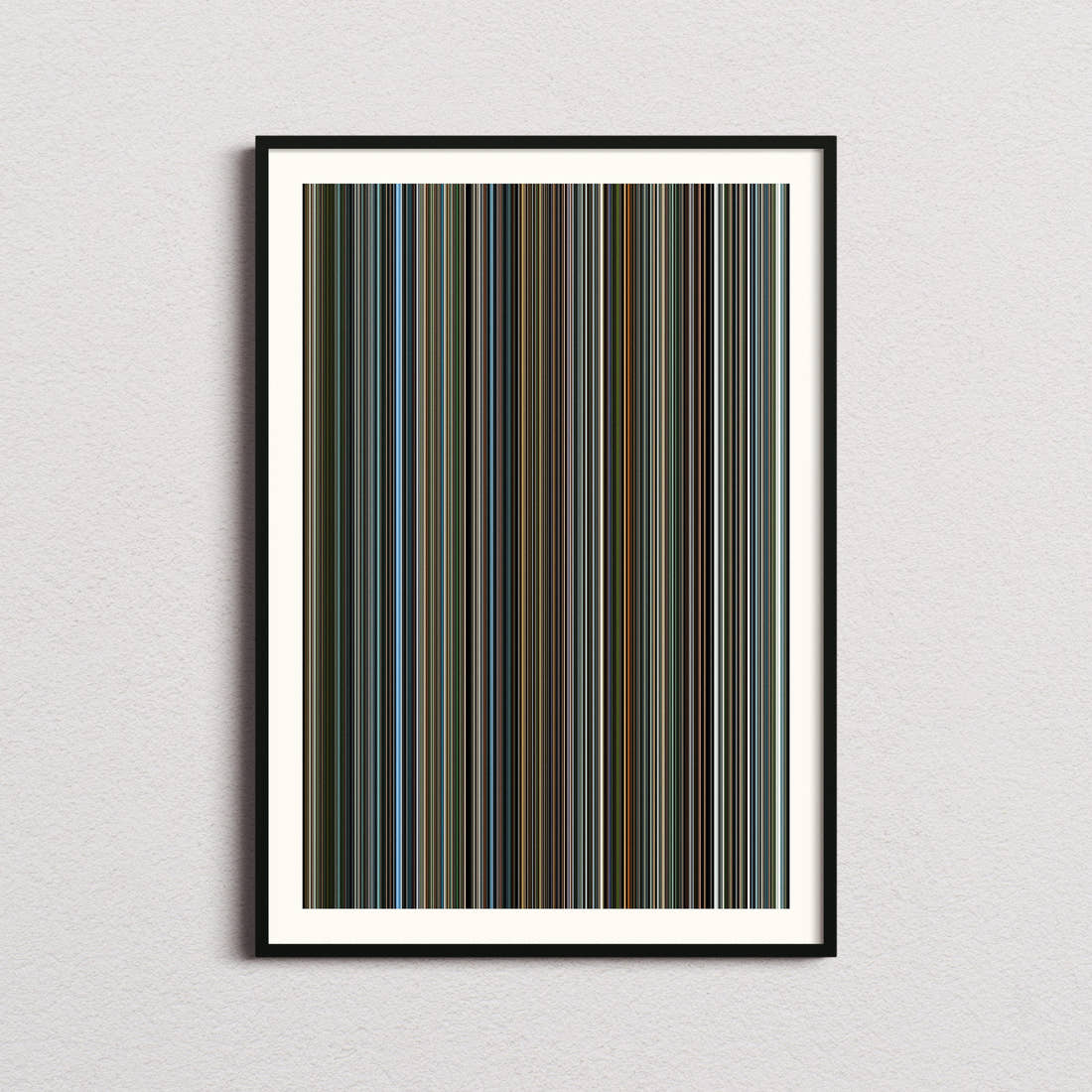 Man on Fire Movie Barcode Poster - Barcode Only
