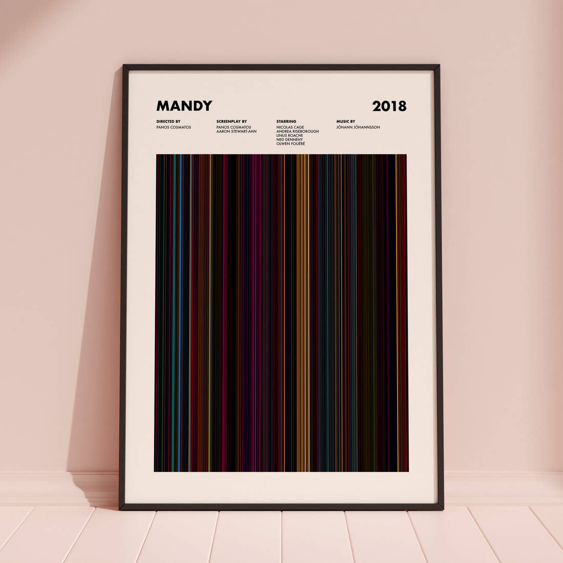 Mandy Movie Barcode Poster