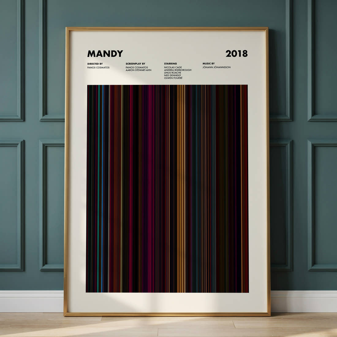 Mandy Movie Barcode Poster