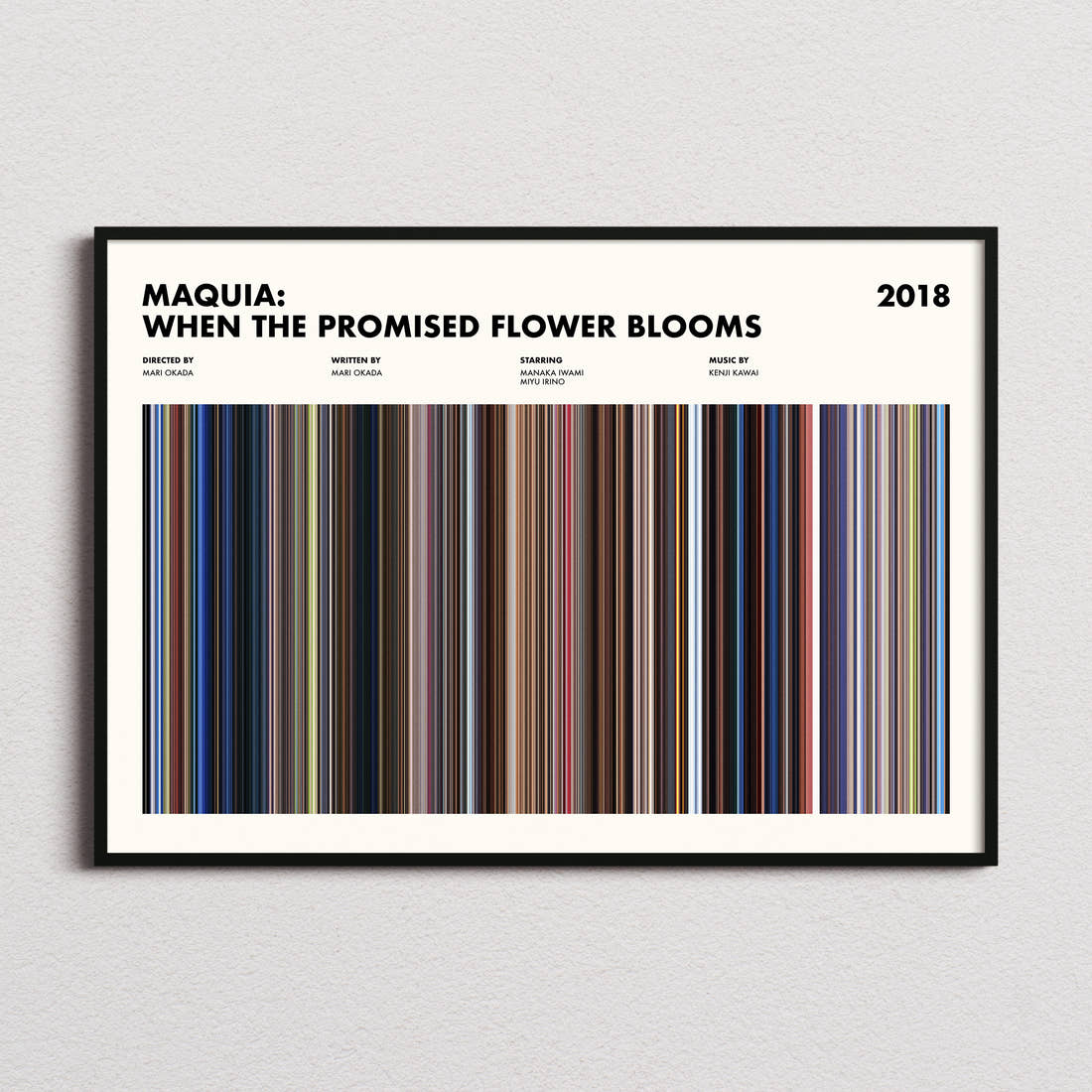 Maquia: When the Promised Flower Blooms Movie Barcode Poster