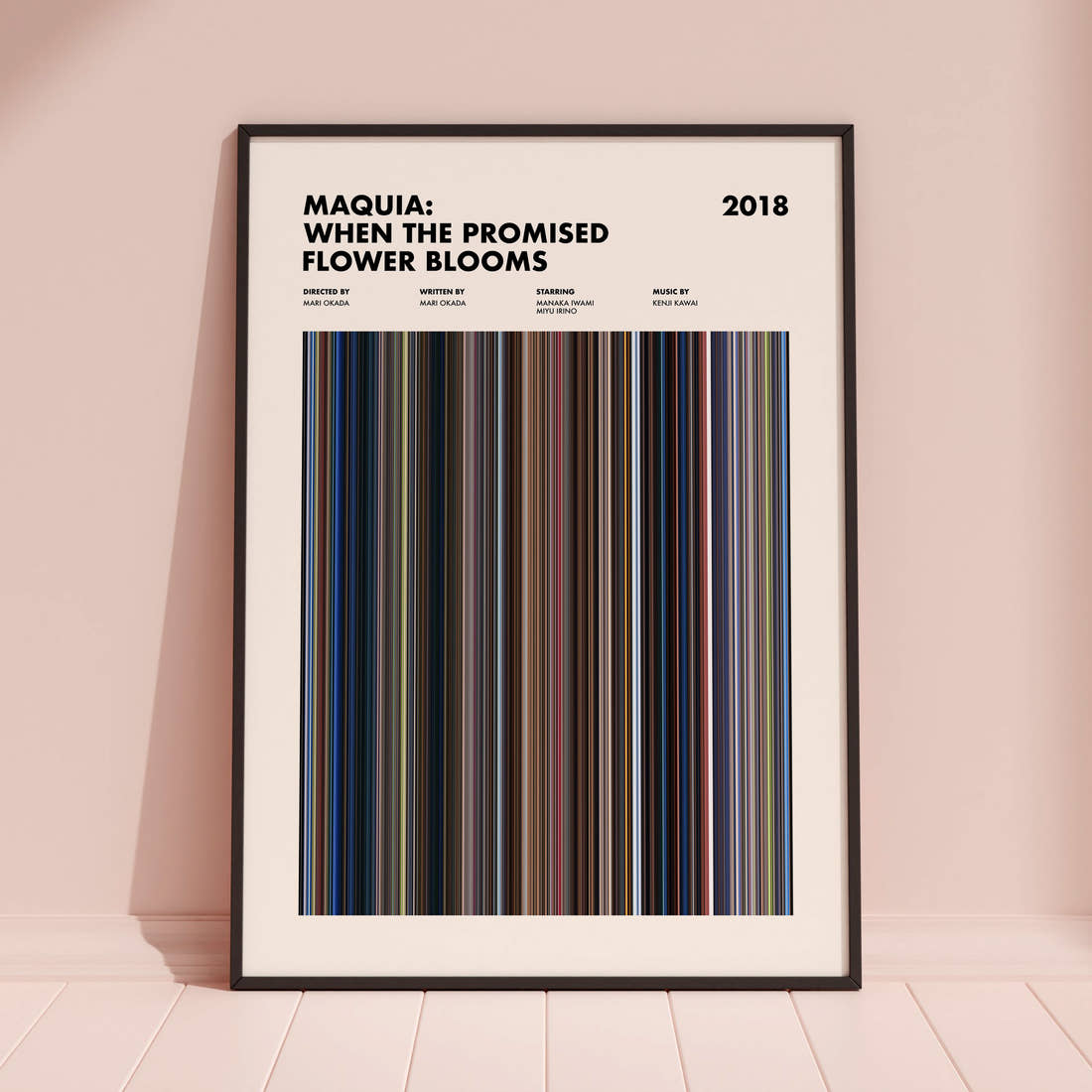 Maquia: When the Promised Flower Blooms Movie Barcode Poster