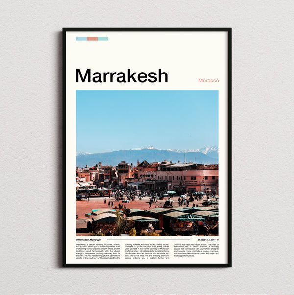 Marrakesh - Jemaa El-Fnaa Square - Travel Print
