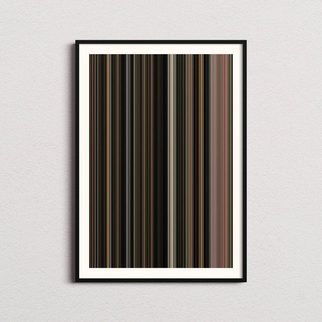 Marty Supreme Movie Barcode Poster - Barcode Only
