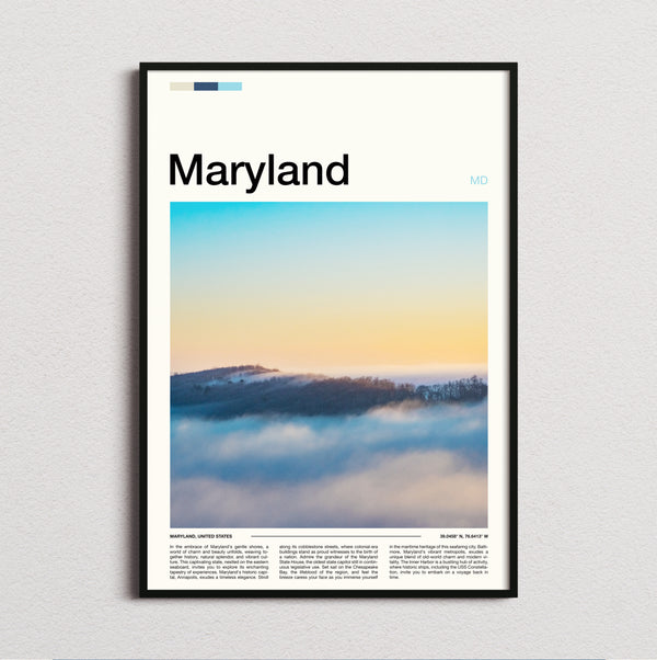 Maryland - Sea Of Clouds - Travel Print