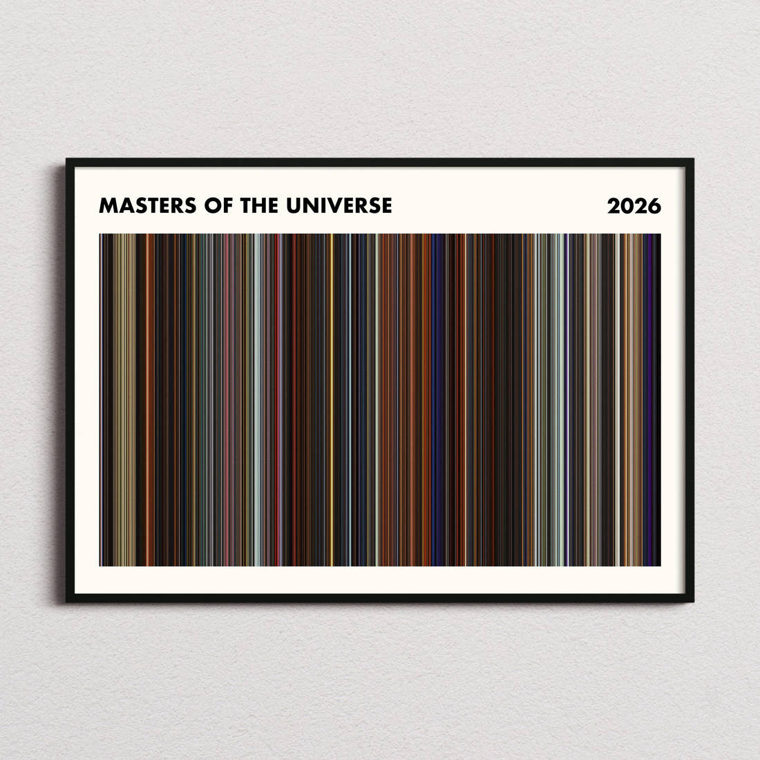 Masters of the Universe Movie Barcode Poster - Simplified