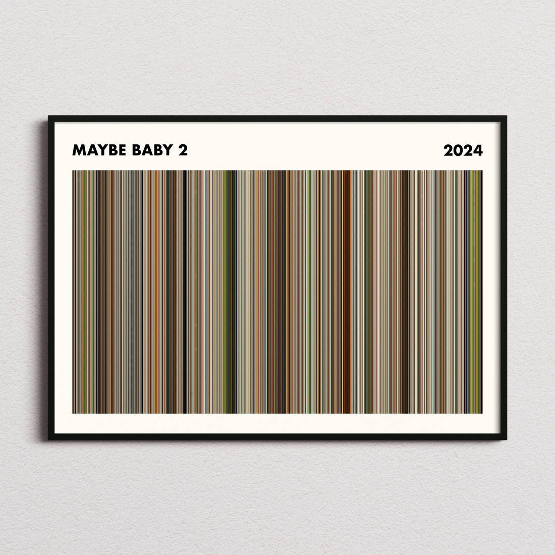 Maybe Baby 2 Movie Barcode Poster - Simplified