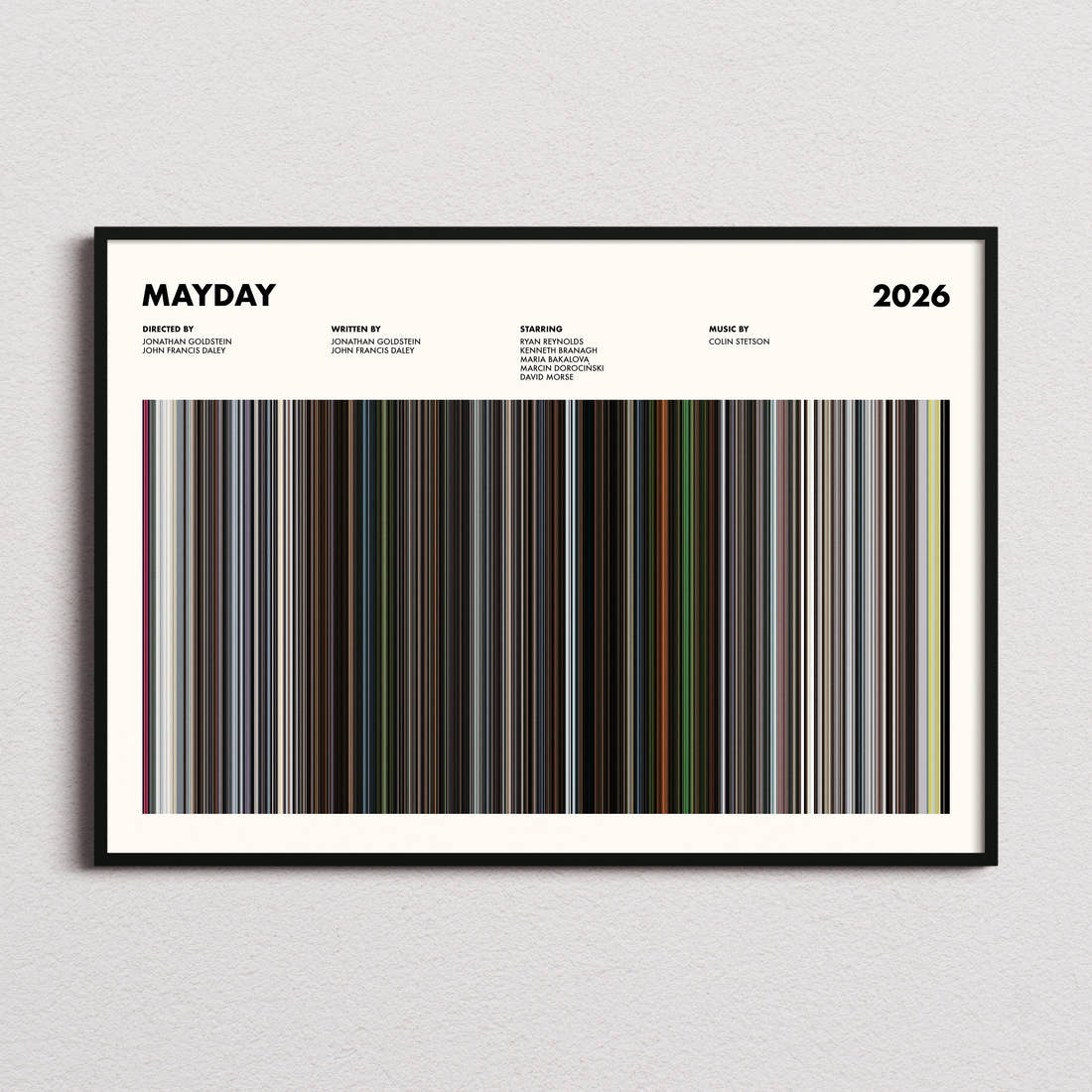 Mayday Movie Barcode Poster