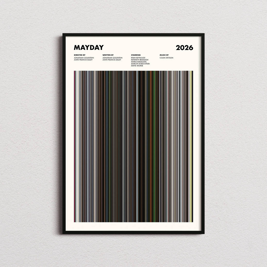Mayday Movie Barcode Poster