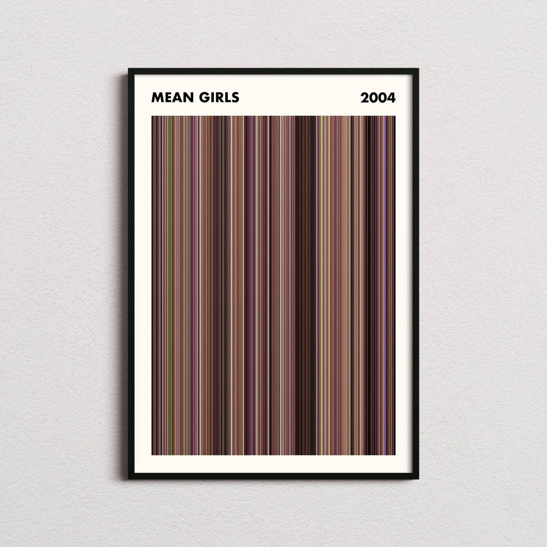 Mean Girls Movie Barcode Poster - Simplified