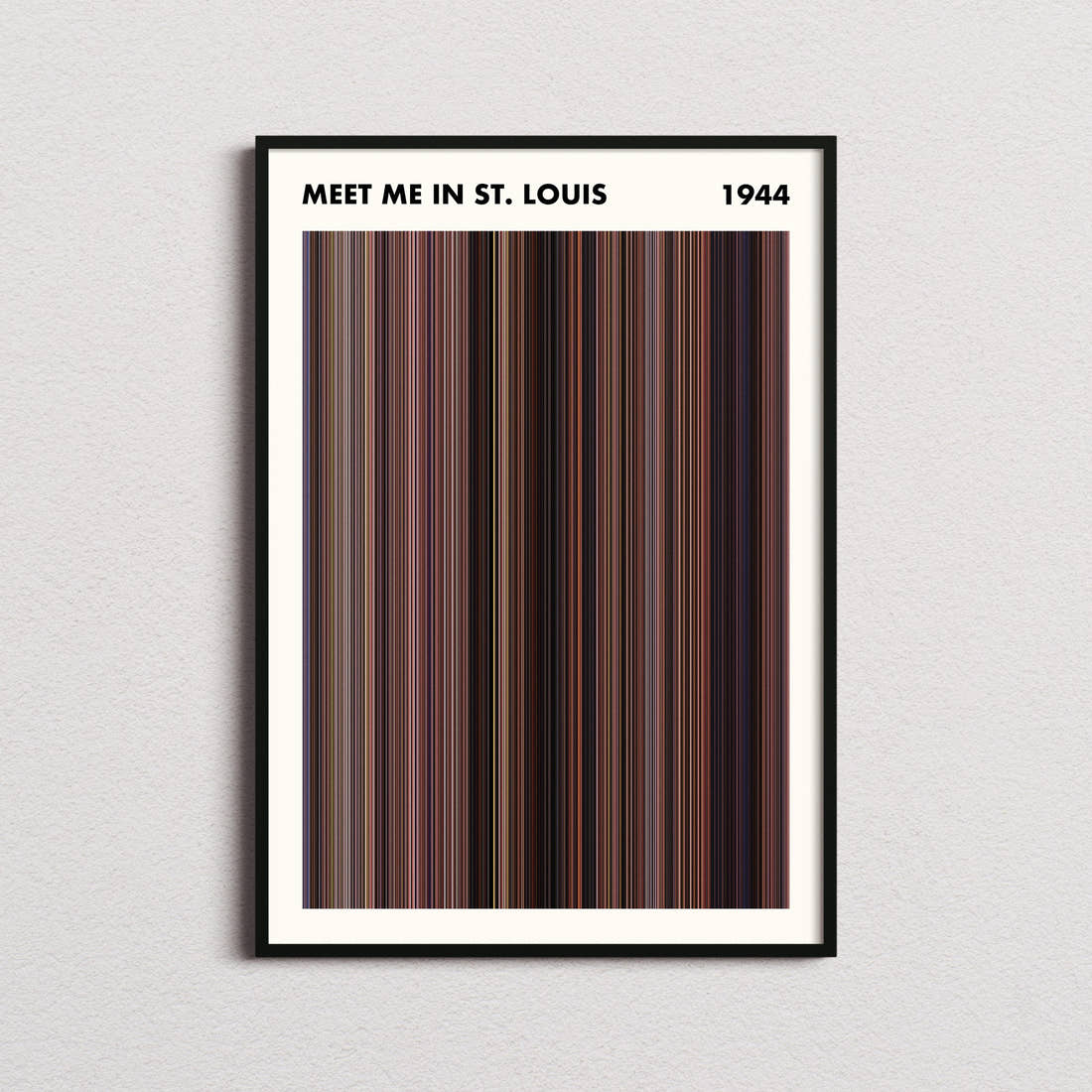 Meet Me in St. Louis Movie Barcode Poster - Simplified