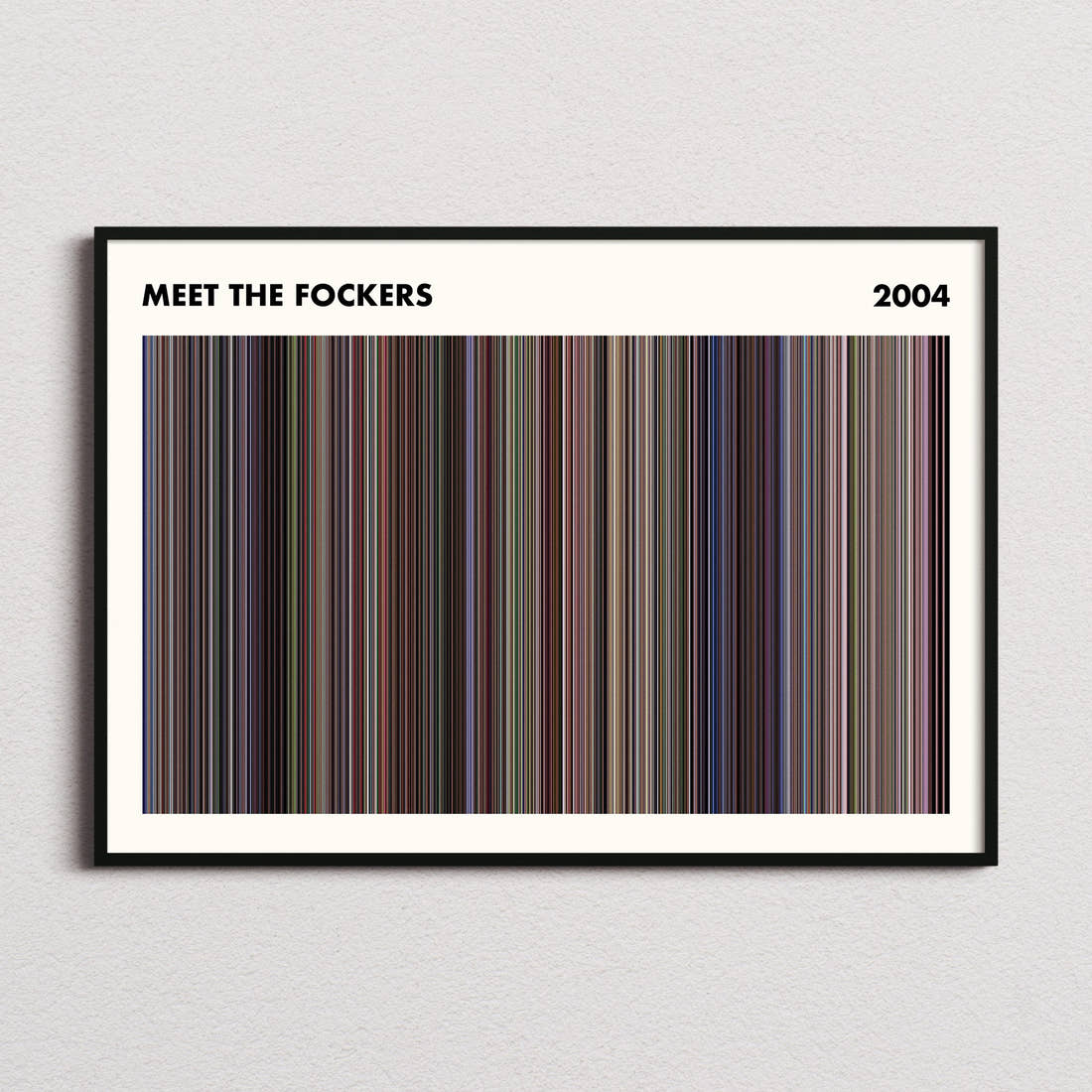 Meet the Fockers Movie Barcode Poster - Simplified