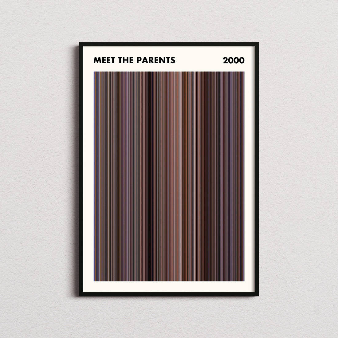 Meet the Parents Movie Barcode Poster - Simplified