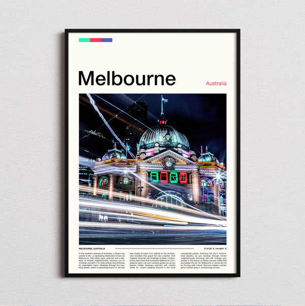 Melbourne - Flinders Street Station - Travel Print