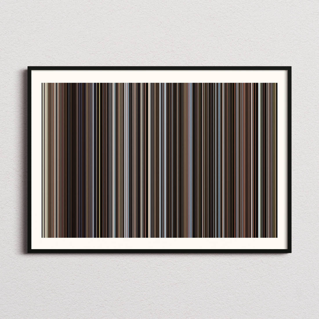 Memphis Belle Movie Barcode Poster - Barcode Only