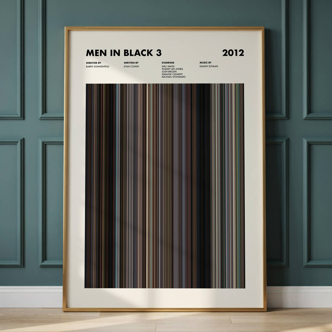 Men in Black 3 Movie Barcode Poster