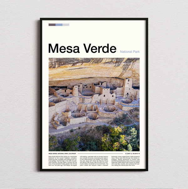 Mesa Verde - Cliff Palace Ruins - Travel Print