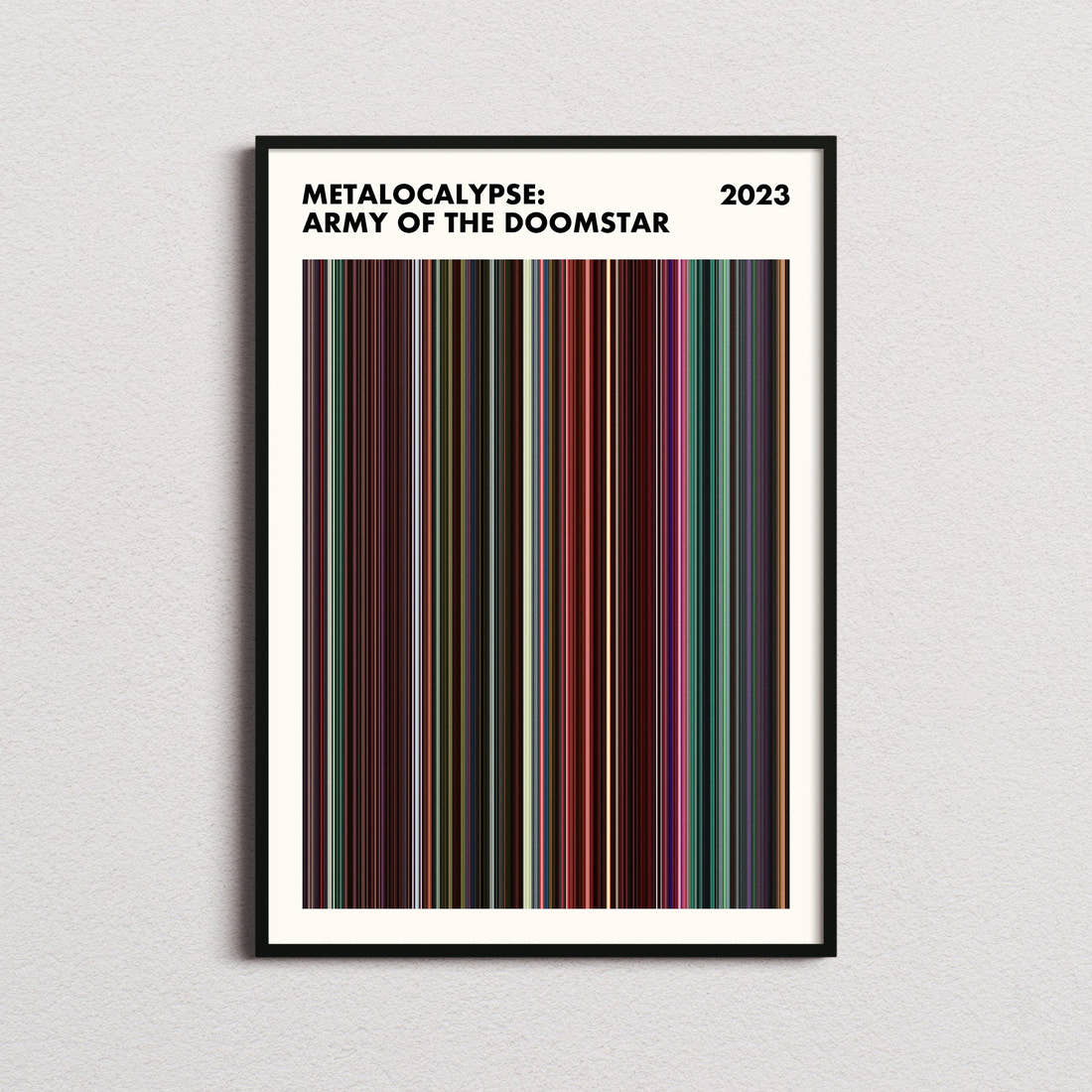 Metalocalypse: Army of the Doomstar Movie Barcode Poster - Simplified