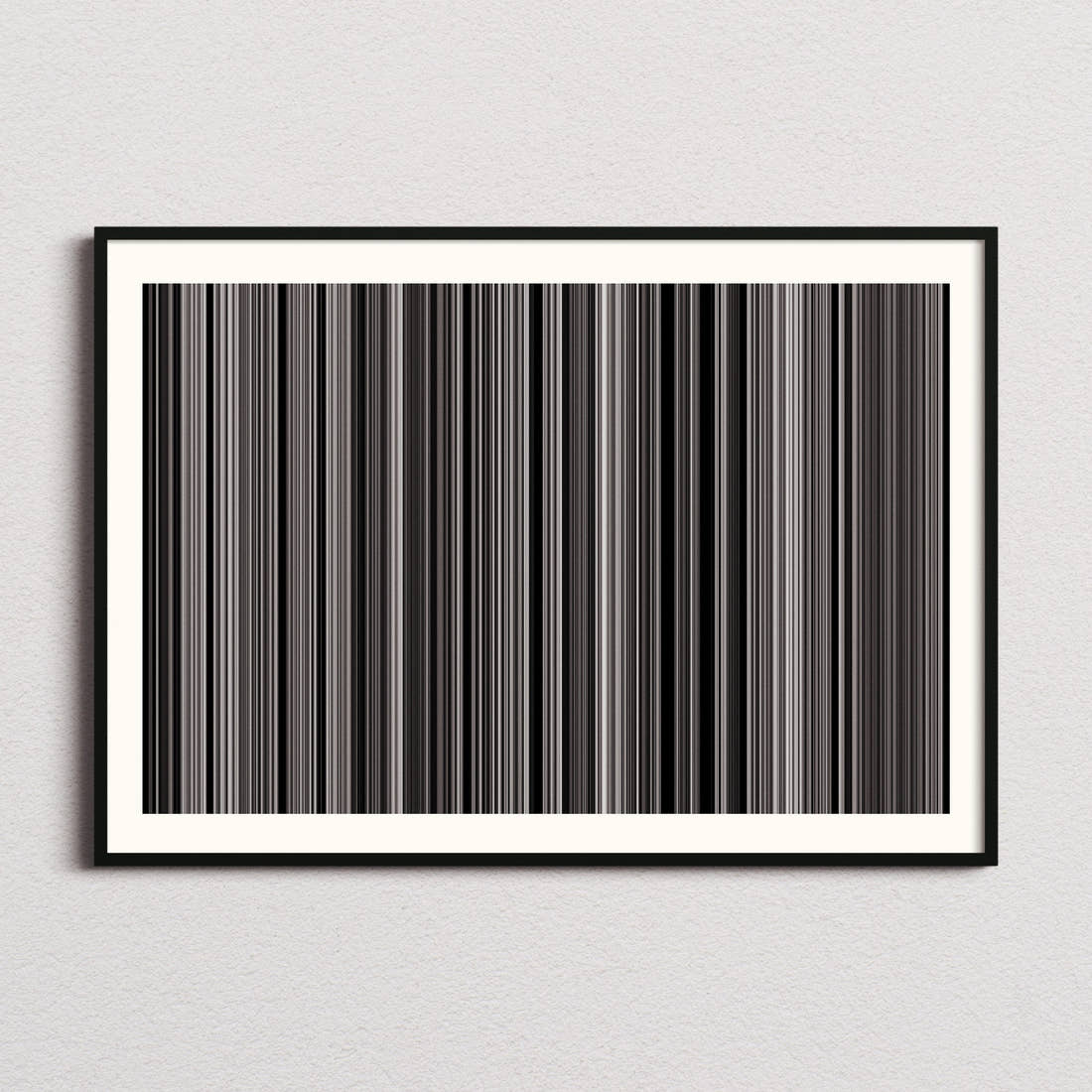 Metropolis Movie Barcode Poster - Barcode Only