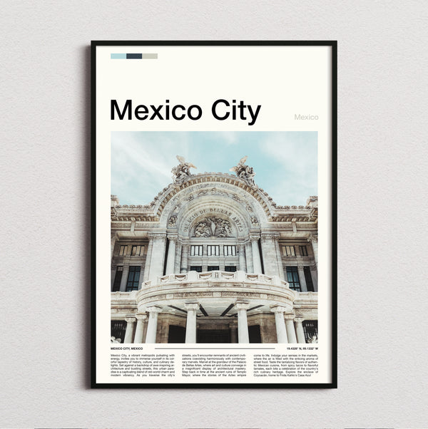 Mexico - Palacio De Bellas Artes Facade - Travel Print