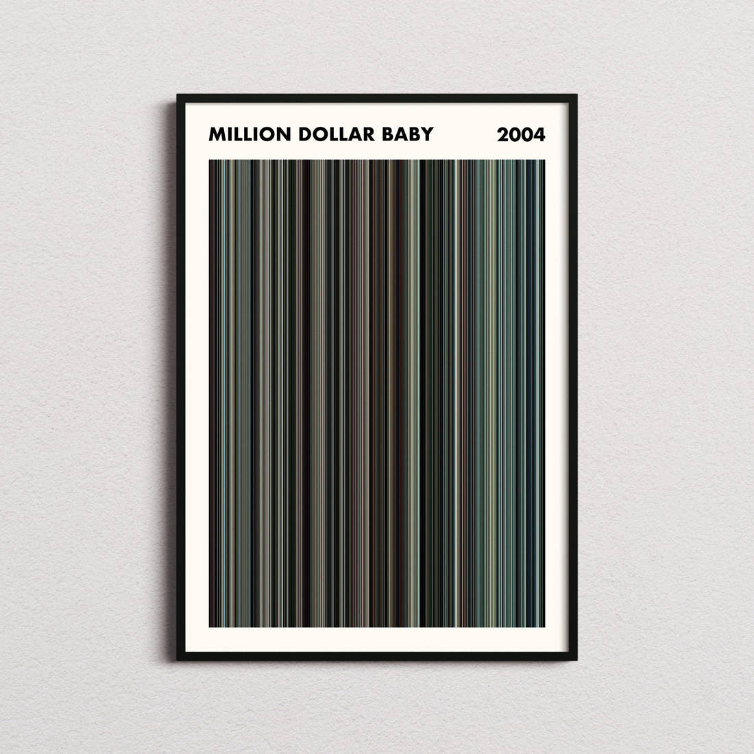 Million Dollar Baby Movie Barcode Poster - Simplified