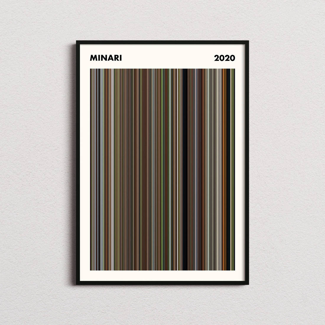 Minari Movie Barcode Poster - Simplified