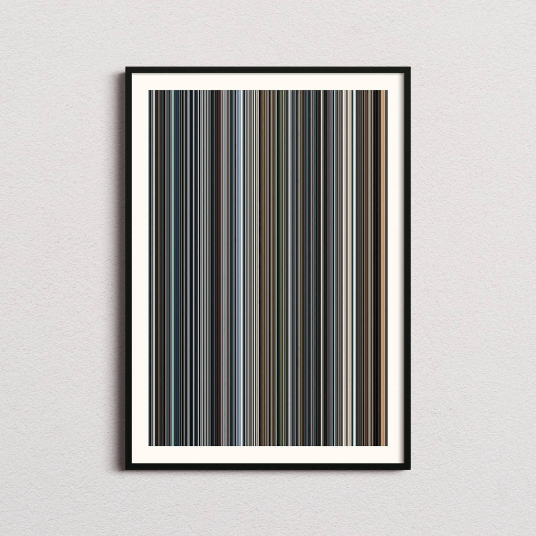 Minority Report Movie Barcode Poster - Barcode Only