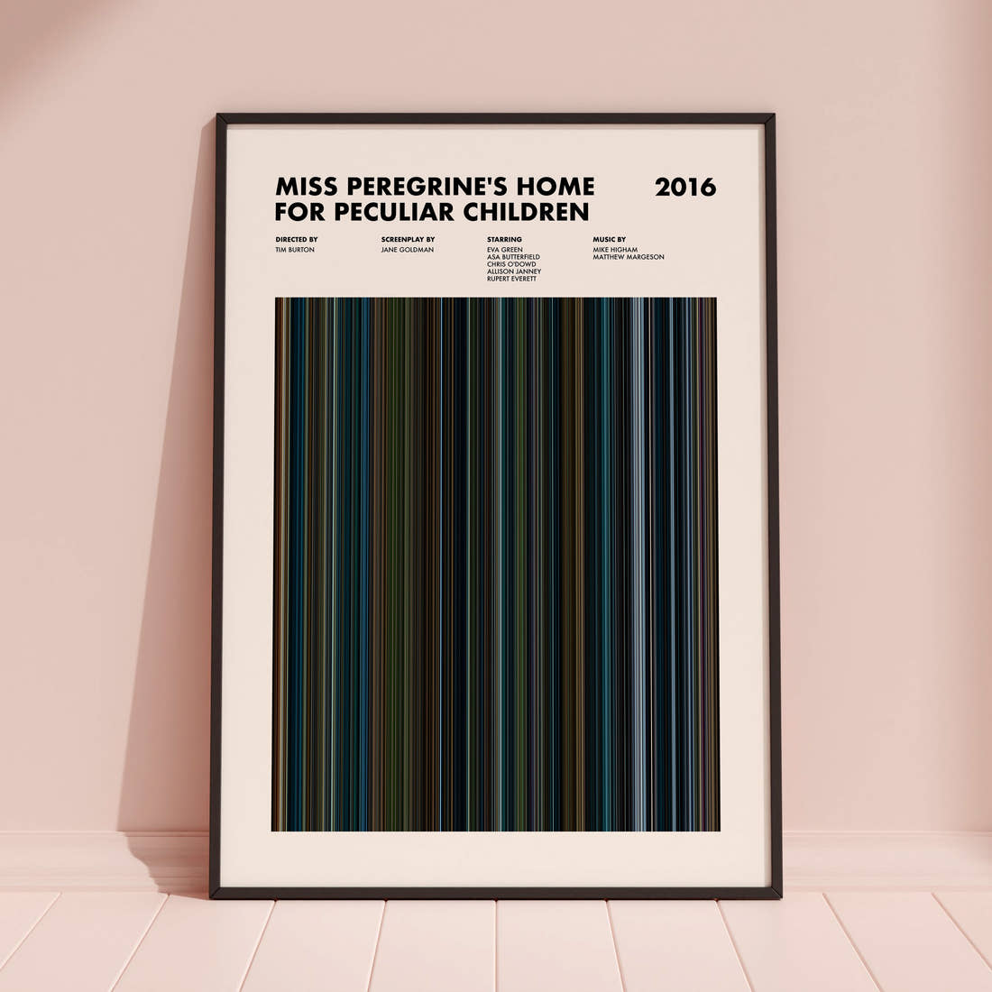 Miss Peregrine's Home for Peculiar Children Movie Barcode Poster