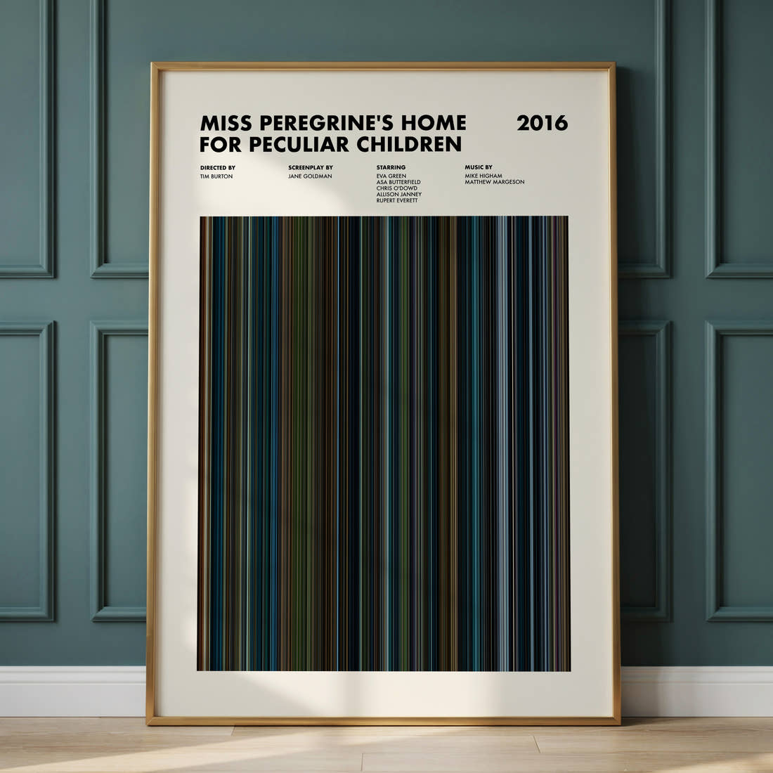 Miss Peregrine's Home for Peculiar Children Movie Barcode Poster