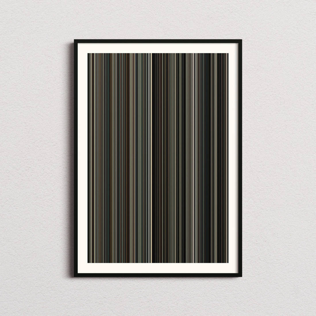 Moneyball Movie Barcode Poster - Barcode Only