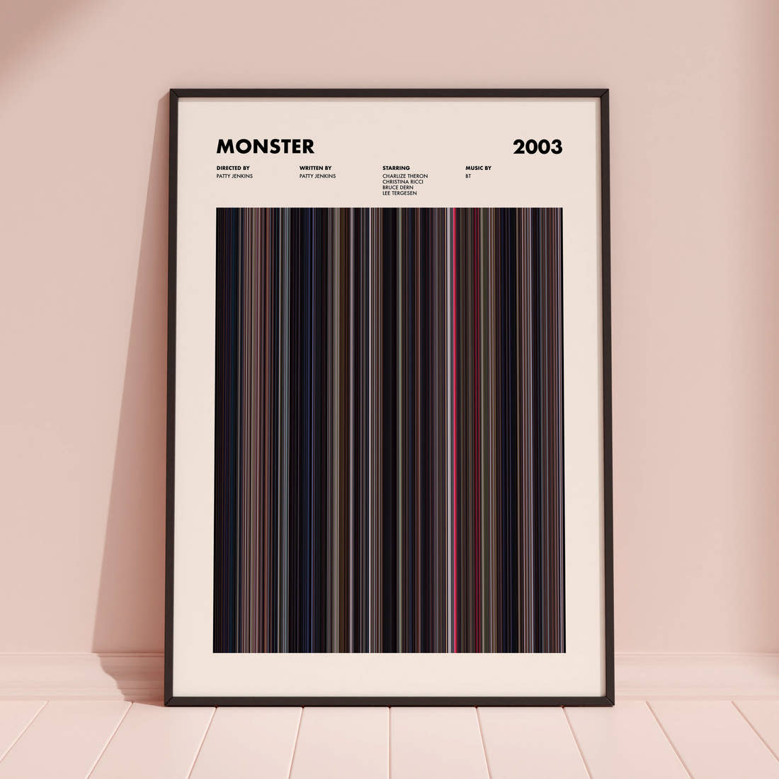 Monster Movie Barcode Poster