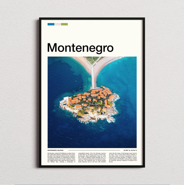 Montenegro - Sveti Stefan - Travel Print