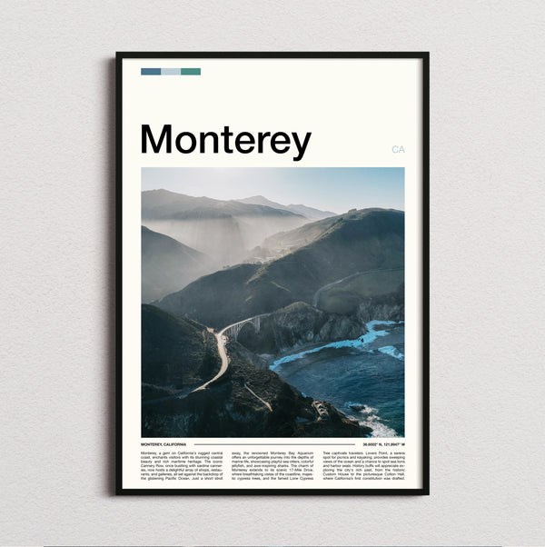 Monterey - Misty Coastal Road - Travel Print