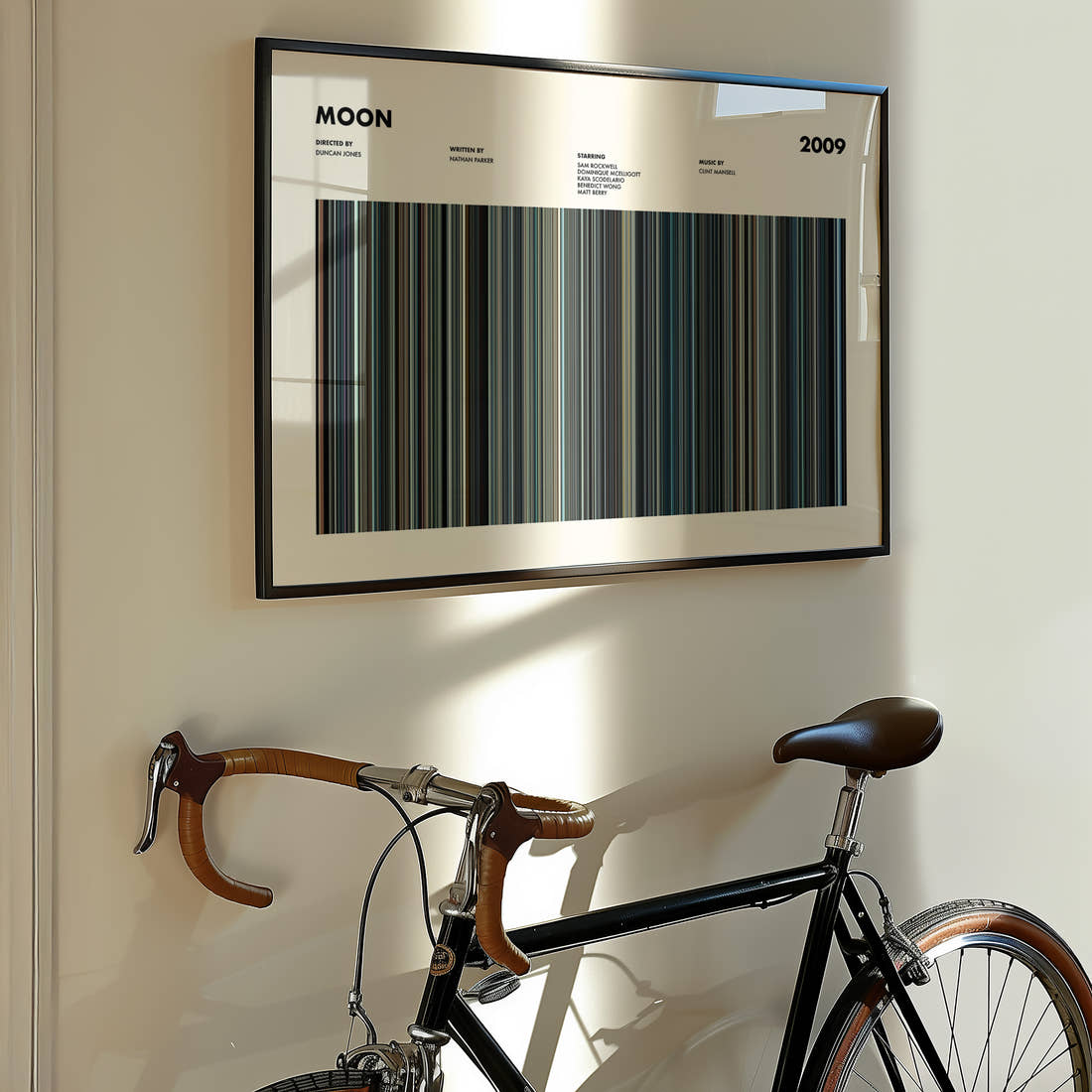 Moon Movie Barcode Poster