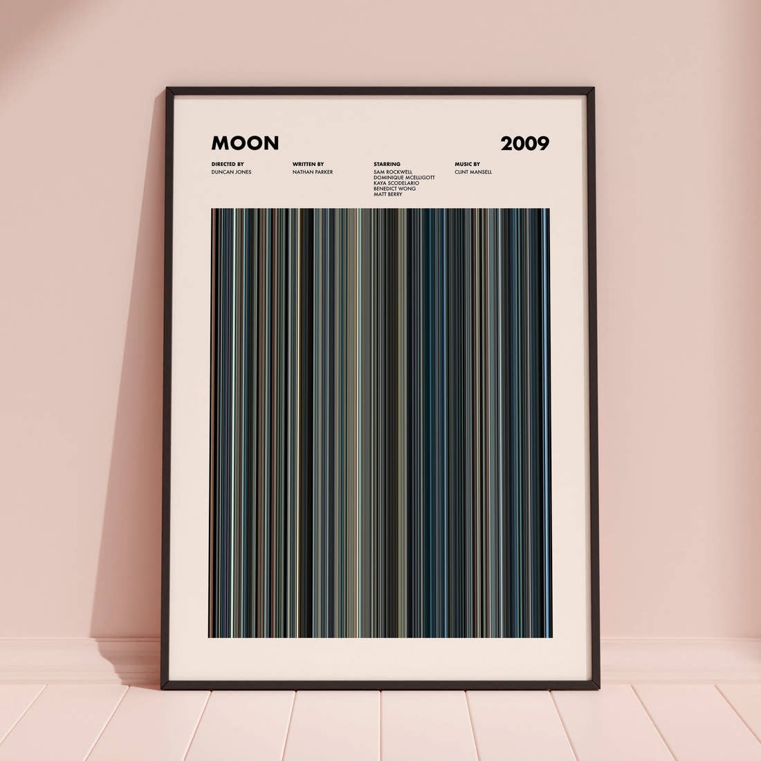 Moon Movie Barcode Poster