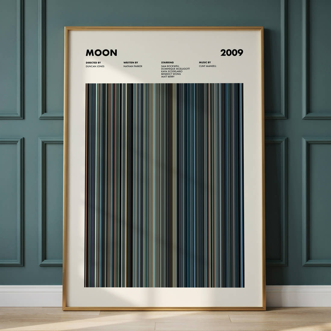 Moon Movie Barcode Poster