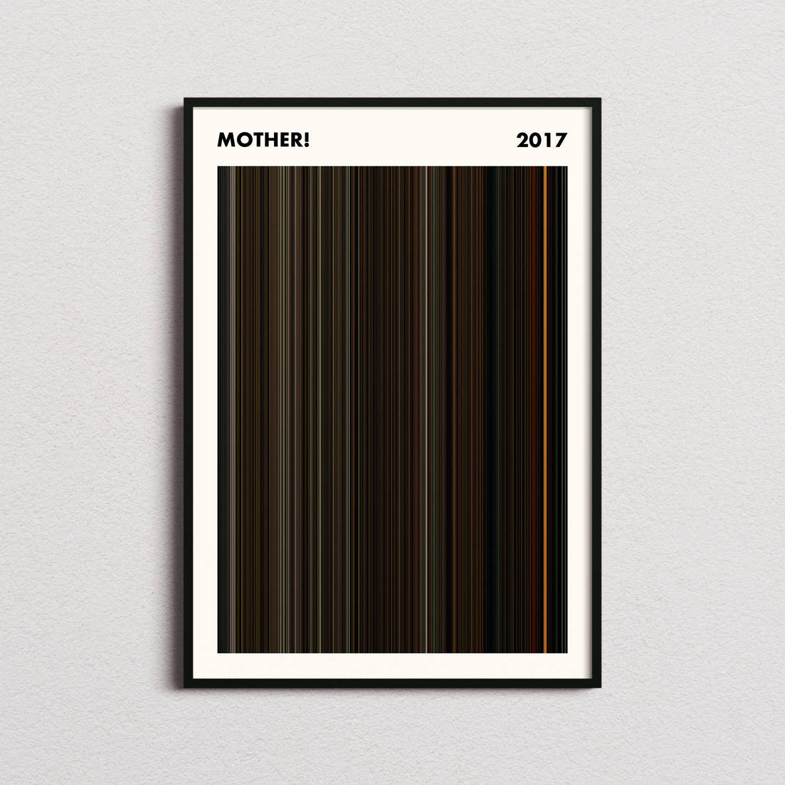 Mother! Movie Barcode Poster - Simplified