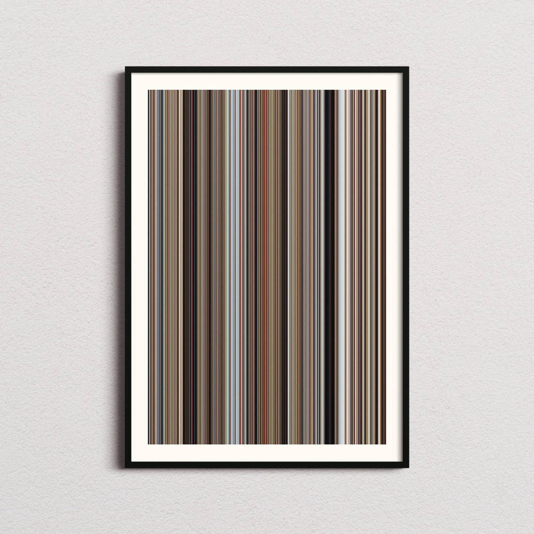 Mothra vs. Godzilla Movie Barcode Poster - Barcode Only