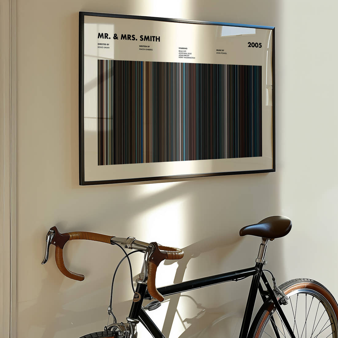 Mr. & Mrs. Smith Movie Barcode Poster