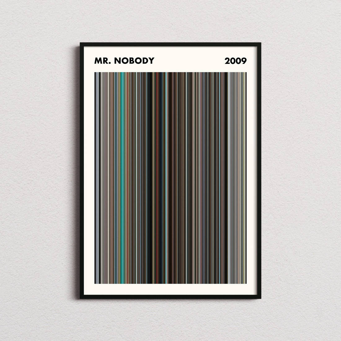 Mr. Nobody Movie Barcode Poster - Simplified