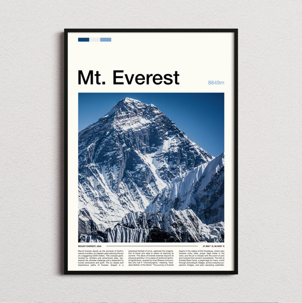 Mount Everest - Snow Capped Summit - Travel Print