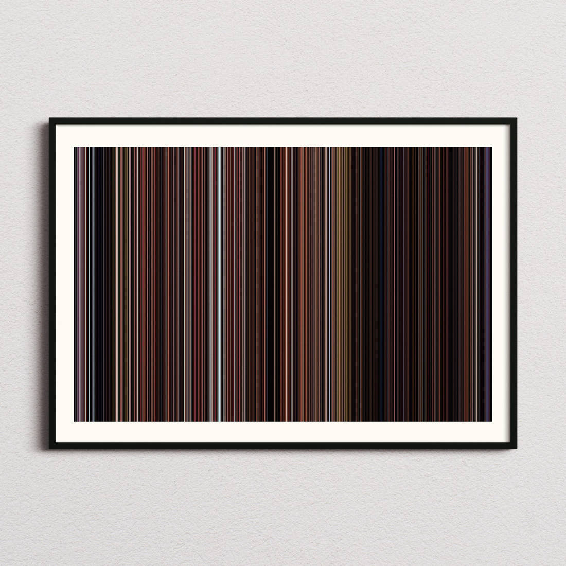 Mulholland Drive Movie Barcode Poster - Barcode Only