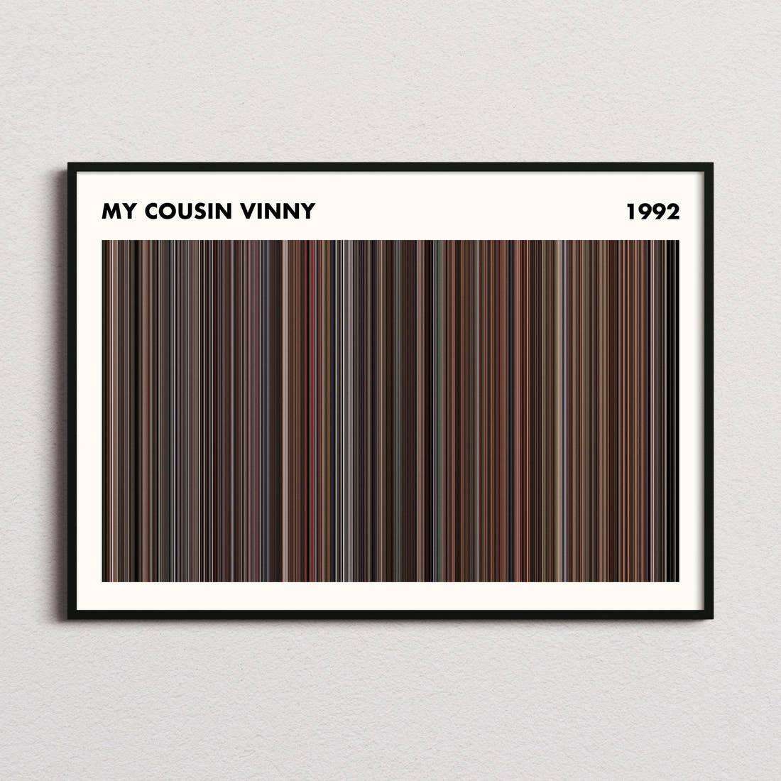 My Cousin Vinny Movie Barcode Poster - Simplified
