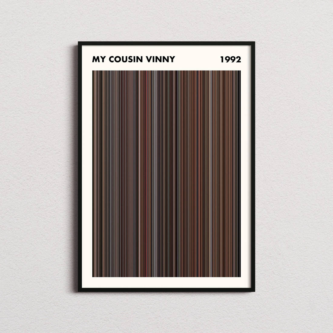 My Cousin Vinny Movie Barcode Poster - Simplified