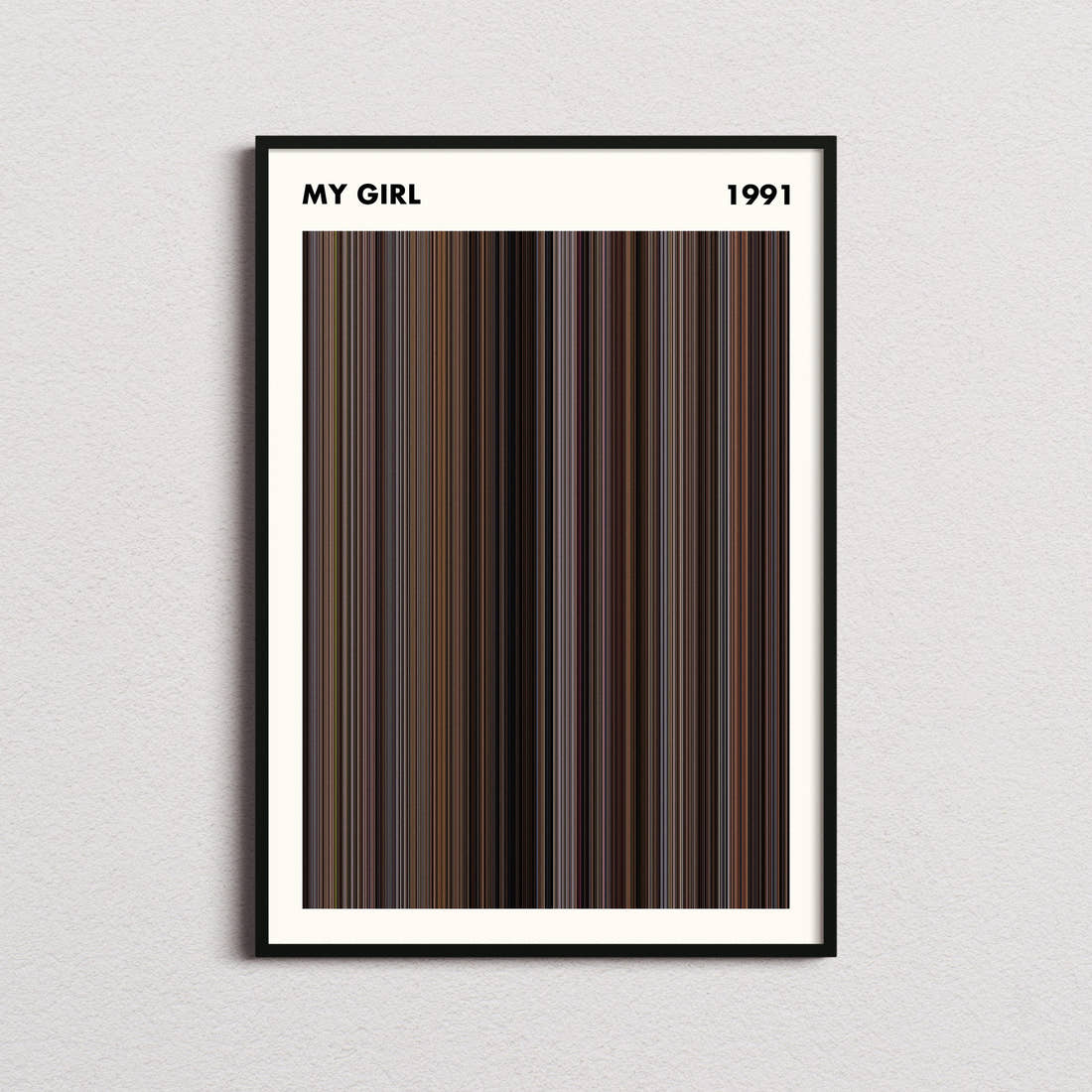My Girl Movie Barcode Poster - Simplified