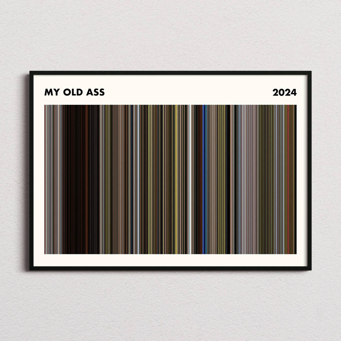 My Old Ass Movie Barcode Poster - Simplified