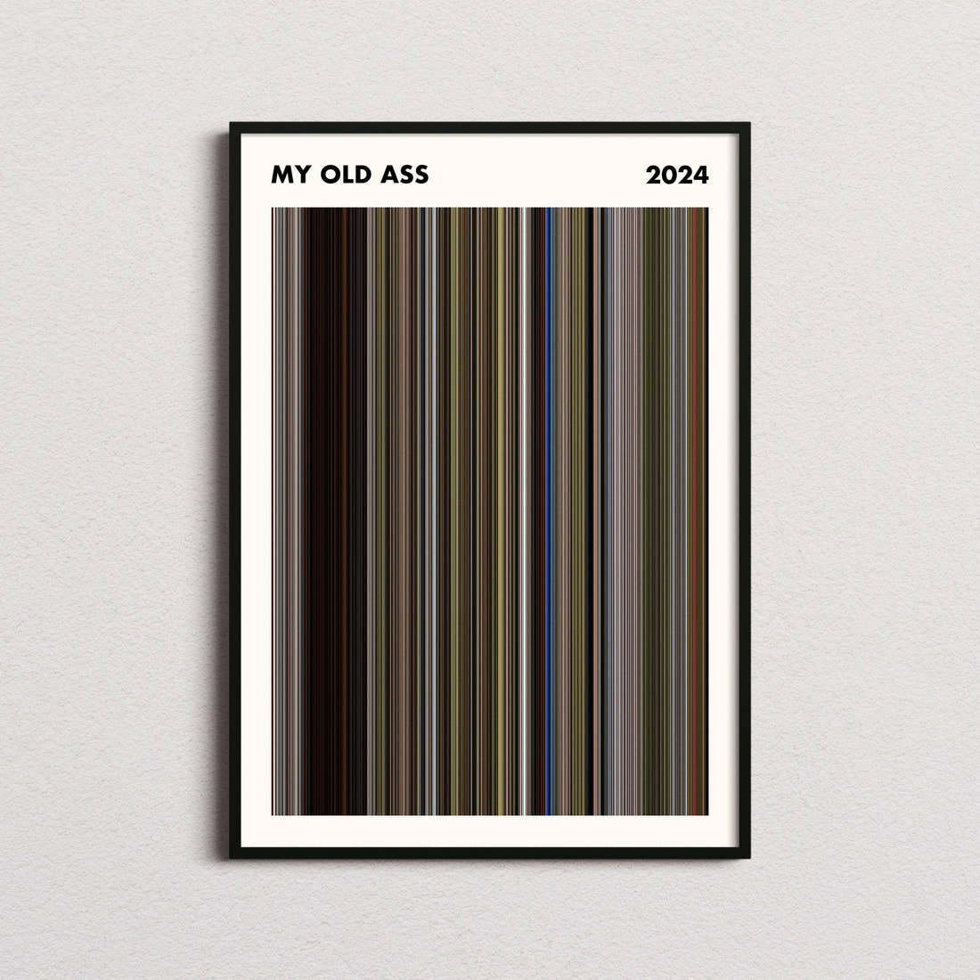 My Old Ass Movie Barcode Poster - Simplified