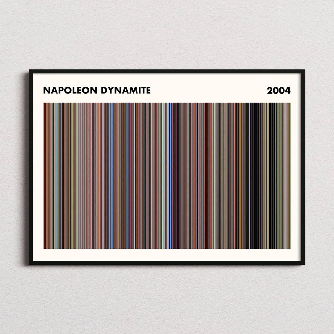Napoleon Dynamite Movie Barcode Poster - Simplified