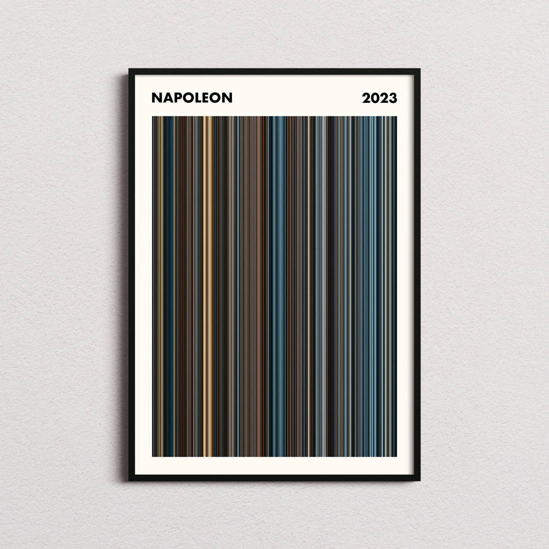 Napoleon Movie Barcode Poster - Simplified