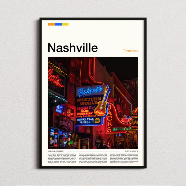 Nashville - Neon Bar Signs - Travel Print